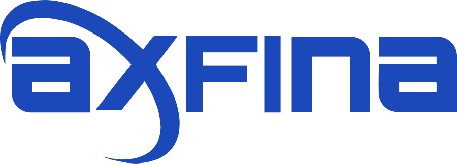 AxFina logo written with its brand's font family